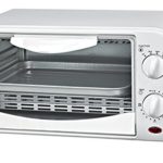 Courant TO-942W 4 Slice Countertop Toaster Oven with Bake and Broil Functions and 30 Minute Timer, White