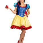 Disguise Disney Deluxe Sassy Snow White Costume, Yellow/Red/Blue, Large/12-14