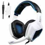 Sades SA920 New Xbox One Headset Over Ear Gaming Headphones with Microphone for PS4 / PC/Cell Phones-Black White