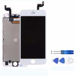 for iPhone 6S Screen Replacement (4.7 Inch) White – LCD Display Screen + Touch Digitizer Assembly with Full Set Repair Tools and Screen Protector (iPhone 6S White)