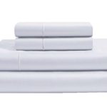 CHATEAU HOME COLLECTION 800-Thread-Count Egyptian Cotton Deep Pocket Sateen Weave Queen Sheet Set, White