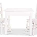 Melissa & Doug Table & Chair – Painted White Children’s Furniture