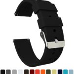 Barton Silicone Watch Bands – Quick Release Straps – Choose Color & Width – 16mm, 18mm, 20mm, 22mm or 24mm – Soft Rubber