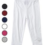 Sportoli Baby Girls and Toddlers Cotton Blend Jersey Knit Solid Long Leggings – White (Size 2T)