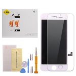 Screen Replacement for iPhone 7 White LCD Display Touch Screen Digitizer Replacement Full Assembly Set with Free Tools Kit and Professional Glass Screen Protector for iPhone 7 4.7 inch (7-White)