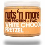 Nuts ‘N More White Chocolate Pretzel Peanut Spread, High Protein, Great Tasting, All Natural Sports Nutrition, 16 oz Jar
