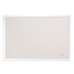 U Brands Cork Linen Bulletin Board, 20 x 30 Inches, White Wood Frame
