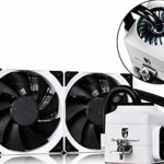 DEEPCOOL Captain 240EX White AIO Liquid CPU Cooler, White LED Waterblock, 240mm Radiator, Dual 120mm Black PWM Fans, White, AM4 Compatible, 3-Year Warranty