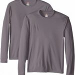 Hanes Men’s Long Sleeve Cool Dri T-Shirt UPF 50+ (Pack of 2)