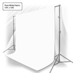 Julius Studio 10 x 12 ft. White Chromakey Photo Video Studio Fabric Backdrop, Background Screen, Pure White Muslin, Photography Studio, JSAG208