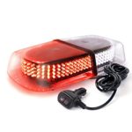 Xprite White & Red 240 LED Roof Top Mini Bar, Truck Car Vehicle Law Enforcement Emergency Hazard Beacon Caution Warning Snow Plow Safety Flashing Strobe Light with Magnetic(Other Color Available)