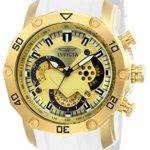 Invicta Men’s ‘Pro Diver’ Quartz Stainless Steel and Silicone Casual Watch, Color:White (Model: 23424)