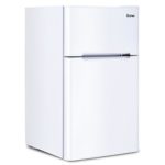 Costway Compact Refrigerator 3.2 cu ft. Unit Small Freezer Cooler Fridge (White)