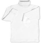 Leveret Girls Boys & Toddler Solid Turtleneck 100% Cotton Kids Shirt (Size 3 Toddler, White)