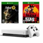 Xbox One X Limited White Fallout 76 Red Dead Bonus Bundle: Limited Edition White Xbox One X, 4K Ultra HD Enhanced Open World Fallout 76 and Red Dead Redemption 2