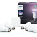 Philips Hue White and Color Ambiance A19 60W Equivalent LED Smart Bulb Starter Kit (4 A19 Bulbs and 1 Hub Compatible with Amazon Alexa  Apple HomeKit and Google Assistant)