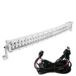 LED Light Bar YITAMOTOR 32 Inch White Led Bar Spot Flood Combo Offroad Lights with 12V Switch on/off Wiring Harness compatible for Car Truck Boat ATV Motorcycle Jeep, 180W