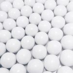 Large 1″ White Gumballs – 2 Pound Bags – About 120 Gumballs Per Bag – Includes”How to Build a Candy Buffet” Guide