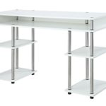 Convenience Concepts Modern No Tools Student Desk, White