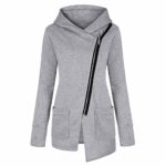 Jushye Women’s Jacket Coat, Fashion Ladies Winter Velvet Warm Coat Outwear Hoodie Jackets Overcoat (White, XL)