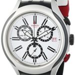 Swatch White Dial White Silicone Quartz Chronograph Men’s Watch YYS4005