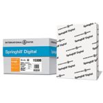 Springhill Cardstock Paper, White Paper, 110lb, 199gsm, 8.5 x 11, 92 Bright, 8 Reams / 2,000 Sheets – Index Card Stock, Thick Paper (015300C)