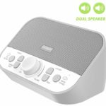 Housbay Sound Machine – White Noise Machine for Sleeping with 28 Soothing Sounds Headphone Jack High Quality Speaker 4 Sleep Timer Sound Therapy for Baby Kids Adults Seniors Gray