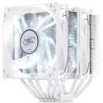 DeepCool NEPTWIN white version CPU Cooler 6 Heat pipes Twin-tower Heatsink Dual 120mm white LED Fans (NEPTWIN WHITE), AM4 Compatible