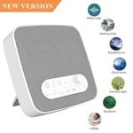 White Noise Machine for Sleeping, Aurola Sleep Sound Machine with Non-Looping Soothing Sounds for Baby Adult Traveler, Portable for Home Office Travel. Built in USB Output Charger & Timer.