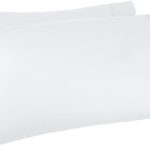 AmazonBasics 400 Thread Count Pillow Cases – Standard, Set of 2, White
