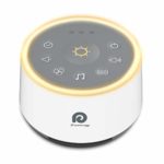 Dreamegg D1 White Noise Sound Machine with Baby Soothing Night Light, High Fidelity Fan Sound, Relaxing Nature Sounds.Office Privacy Keeper; Timer & Memory Function; Sleep Therapy