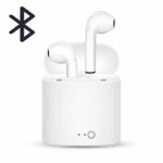TIGAR Bluetooth Headphones, Stereo Sport Noise Canceling in-Ear Earbuds with Charging Case, Compatible More Smartphone (White)