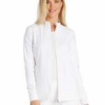 Cherokee iFlex CK303 Zip Front Warm-Up Jacket White S