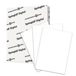 Springhill Cardstock Paper, White Paper, 90lb, 163gsm, 8.5 x 11, 92 Bright, 1 Ream / 250 Sheets – Index Card Stock, Thick Paper (015101R)