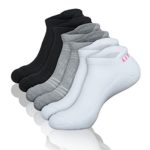 LITERRA Women’s 6 Pack Hidden Athletic Cushion Single Tab Running Socks No Show Sport Toe Sock