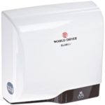 World Dryer L-974 SLIMdri Surface Mounted ADA Compliant Automatic Hand Dryer with Aluminum White Cover, 120/208/240V
