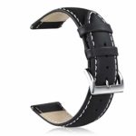 GinCoband Leather Watch Bands,Choice of Width 18mm 20mm 22mm,Genuine Leather Watch Replacementband Strap for Men Women