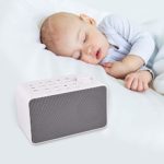 White Noise Sound Machine for Baby Sleeping, Nursery Projector and Sound System for Sound Spa Relaxation, Includes 8 Non-Looping Soothing Sounds & Memory Function & 3 Timer Settings