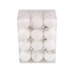 Hot Sale! Clearance!Todaies Christmas Xmas 24 Pcs Tree Ball Bauble Hanging Home Party Ornament Deco (3cm, White)