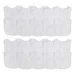 Neat Solutions Terry Feeder Bib in White – 20 Pack