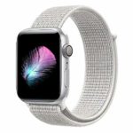 HILIMNY Compatible with for Apple Watch Band 44mm, Soft Nylon Sport Loop, Band Compatible with for iwatch Series 4, Series 3, Series 2, Series 1 (44mm, Summit White)