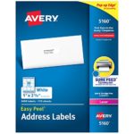 Avery Address Labels with Sure Feed for Laser Printers, 1″ x 2-5/8″, 3,450 Labels – Great for FBA Labels (5160)