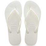 Havaianas Women’s Slim Flip Flop Sandal, White, 37/38 BR (7/8 M US)