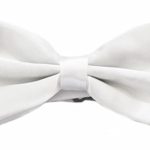 Soophen Pre Tied Mens Adjustable Bow Tie White