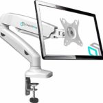 ONKRON Monitor Desk Mount for 13 to 27-inch LCD LED OLED Screens up to 14.3 lbs G80 White