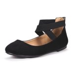 DREAM PAIRS Women’s Sole_Stretchy Fashion Elastic Ankle Straps Flats Shoes