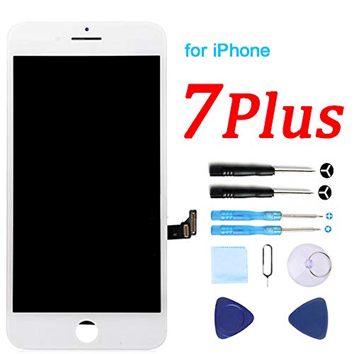 for iPhone 7 Plus Screen Replacement White 5.5 Inch LCD Display 3D