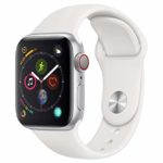 Apple Watch Series 4 (GPS + Cellular, 40mm) – Silver Aluminium Case with White Sport Band