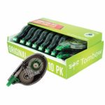 Tombow 68720 MONO Original Correction Tape, 10-Pack. Easy To Use Applicator for Instant Corrections