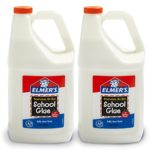 Elmer’s Liquid School Glue, Great For Making Slime, White, Washable, 1 Gallon, 2 Count